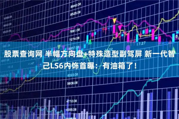 股票查询网 半幅方向盘+特殊造型副驾屏 新一代智己LS6内饰首曝：有油箱了！