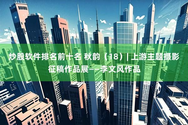 炒股软件排名前十名 秋韵（18）| 上游主题摄影征稿作品展——李文风作品